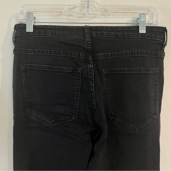 NWOT H&M Divided Jeans Womens Size 10 Black Distressed Ripped Stretch - Picture 6 of 9
